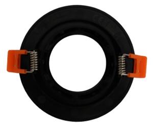 Cornice per faretto da incasso GU10, diametro 9 cm, nero