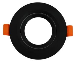 Cornice per faretto da incasso GU10, diametro 9 cm, nero