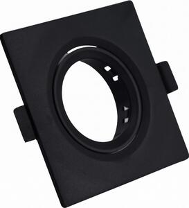 Cornice per faretto da incasso GU10 9x9 cm nera