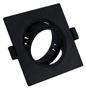 Cornice per faretto da incasso GU10 9x9 cm nera