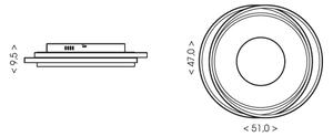Brilagi - Plafoniera LED dimmerabile IRIS LED/84W/230V 47x51 cm nera + telecomando