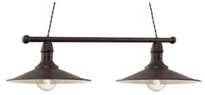 Brilagi - Lampadario a sospensione con cavo FORGE 2xE27/60W/230V nero