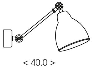 Brilagi - Applique da parete QUILL 1xE27/40W/230V 40 cm bianca
