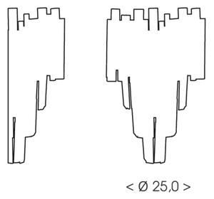 Brilagi - Applique da parete VERVE 2xE14/40W/230V nero