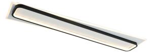 Brilagi - Plafoniera LED dimmerabile OUTLINE LED/90W/230V 18x100 cm bianco/nero + telecomando