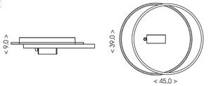 Brilagi - Plafoniera LED dimmerabile UNITY LED/48W/230V + 1xGU10/3W bianco/nero + telecomando