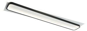 Brilagi - Plafoniera LED dimmerabile OUTLINE LED/90W/230V 18x100 cm bianco/nero + telecomando
