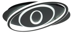 Brilagi - Plafoniera LED dimmerabile IRIS LED/78W/230V 37x49 cm nera + telecomando