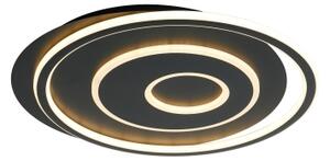 Brilagi - Plafoniera LED dimmerabile IRIS LED/83W/230V 46x50 cm nera + telecomando