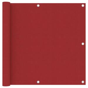 Paravento da Balcone Rosso 90x300 cm in Tessuto Oxford