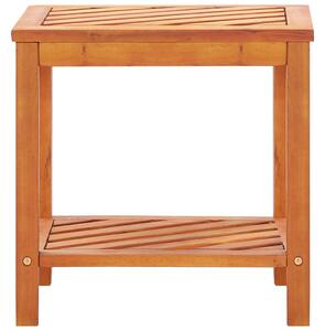 Tavolinetto in Legno Massello di Acacia 45x33x45 cm
