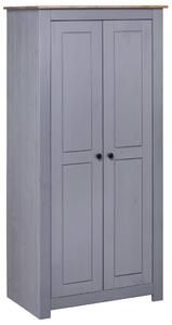 Armadio Grigio 80x50x171,5 cm Legno Massello Pino Panama Range