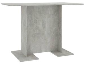 Tavolo da Pranzo Grigio Cemento 110x60x75 cm Legno Multistrato