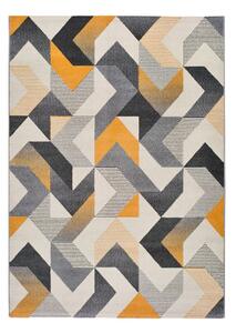 Tappeto arancione e grigio , 80 x 150 cm Gladys Abstract - Universal
