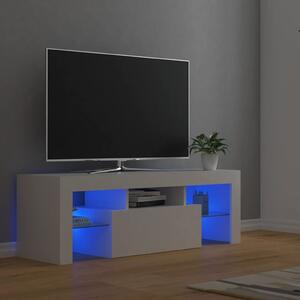 Mobile Porta TV con Luci LED Bianco 120x35x40 cm