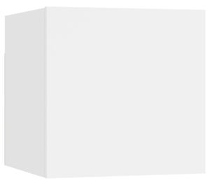 Comodino Bianco 30,5x30x30 cm in Truciolato