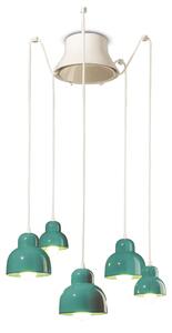 Ferroluce Decò Berimbau - 5-light suspension lamp C2606