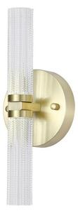 Searchlight 10372SB-LED Lampada da parete dimmerabile per bagno ABERDEEN 2xLED/12W/230V IP44 ottone