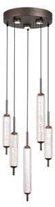 Searchlight 76210-5CL - Lampada a sospensione dimmerabile su cavo CATTAIL LED/24W/230V