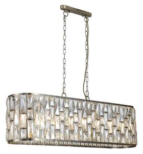 Searchlight 65818-8AB - Lampadario a catena BIJOU 8xE14/40W/230V
