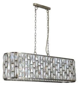 Searchlight 65818-8AB - Lampadario a catena BIJOU 8xE14/40W/230V