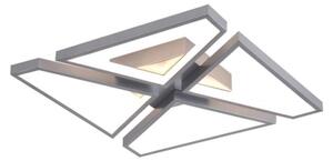 Searchlight 36520SI - Plafoniera LED dimmerabile QUATRO LED/29W/230V 40x40 cm