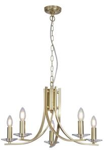 Searchlight 4165-5SB - Lampadario a catena ASCONA 5xE14/60W/230V