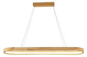 Brilagi - Lampada a sospensione con cavo UMEA WOOD LED/40W/230V 90x22 cm legno