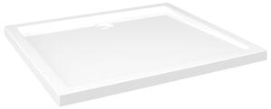 Piatto Doccia in ABS Rettangolare Bianco 80x90 cm
