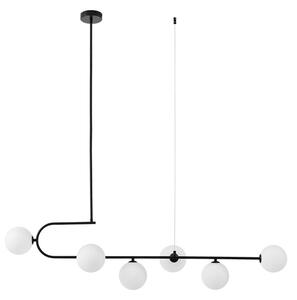 Lampadario sfere bianco e nero GROSEO W6