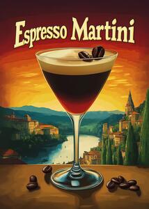 Illustrazione Espresso Martini Vintage, Andreas Magnusson