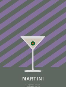 Illustrazione Drink Martini, Paperago