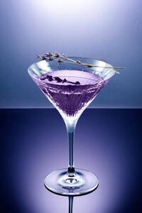 Fotografia Vodka martini with creme de cassis liqueur, Gaelle Beller Studio