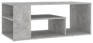 Tavolino Salotto Grigio Cemento 100x50x40 cm Legno Multistrato