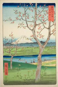 Riproduzione Fuji, Ando or Utagawa Hiroshige