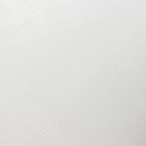 PAZZO DESIGN Tavolo Allungabile con Gambe Incrociate, Made in Italy, 140 x 90 x 74 cm, Bianco Frassinato con Gamba Nera
