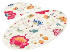 Tappetini da bagno marrone chiaro in set di 2 pezzi 60x100 cm Arya - Foutastic