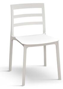 PAZZO DESIGN Sedia Luca set da 4 sedie bianco in Polipropilene