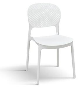 PAZZO DESIGN Sedia Anita Bianco set da 4 sedie in Polipropilene