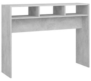 Tavolino Consolle Grigio Cemento 105x30x80cm Legno Multistrato