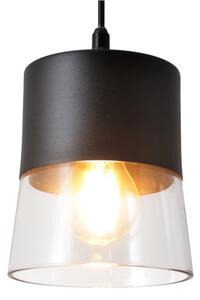 Lampadario a sospensione con filo FERGIE 1xE27/15W/230V nero