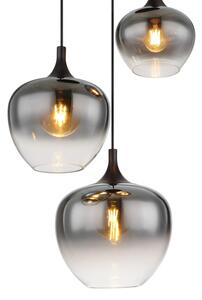 Globo 15548-3H - Lampadario a sospensione con filo MAXY 3xE27/40W/230V nero