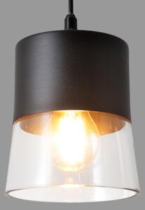 Lampadario a sospensione con filo FERGIE 1xE27/15W/230V nero