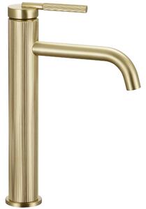 Rubinetto da lavabo Rea Argon Brush Gold high