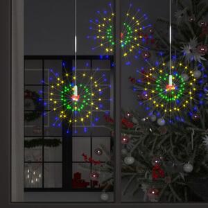 Luci di Natale Fuochi Artificio 4pz Multicolore 20cm 560 LED