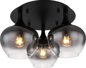 Globo 15548-3D - Lampadario a plafone MAXY 3xE27/40W/230V nero