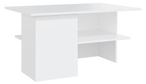 Tavolino da Salotto Bianco 90x60x46,5 cm in Legno Multistrato