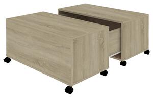 Tavolino da Salotto Rovere Sonoma 75x75x38 cm Legno Multistrato