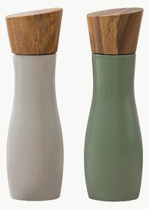 Set di macina sale e pepe con coperchio in legno di acacia Essentials 2 pz