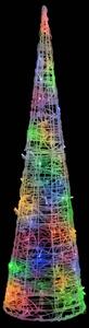 Piramide Decorativa Cono di Luce LED Acrilico Colorato 120 cm